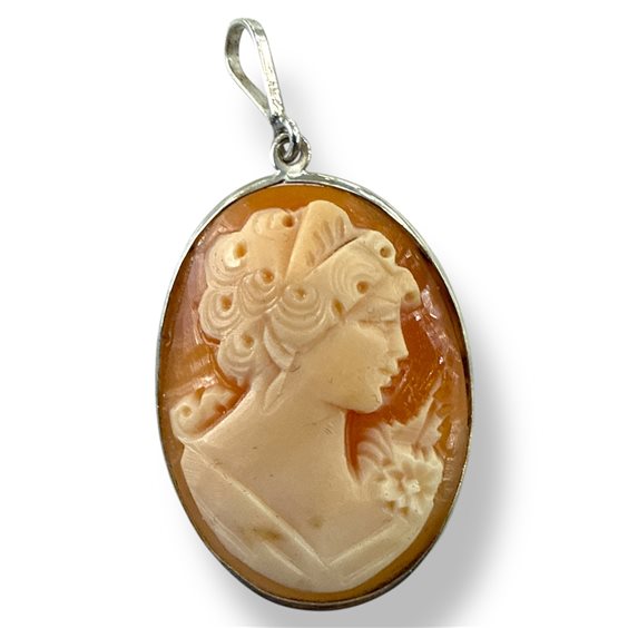 Anhänger Mandile 1922 Dame Cammei  in Silber Conchiglia 2MCICM148 - 2MCICM148